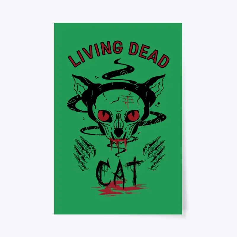 Living Dead Halloween Cat