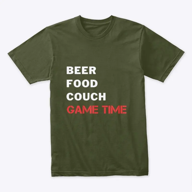 Beer Food Couch Game Time